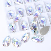 Crystal Transmission Drop Shape High Quality Glass Sew-on Rhinestones WholesaleRhinestone